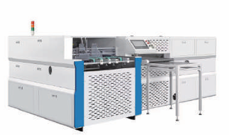 JDS SW 800 automatic bidirectional grooving machine in a clean industrial setting